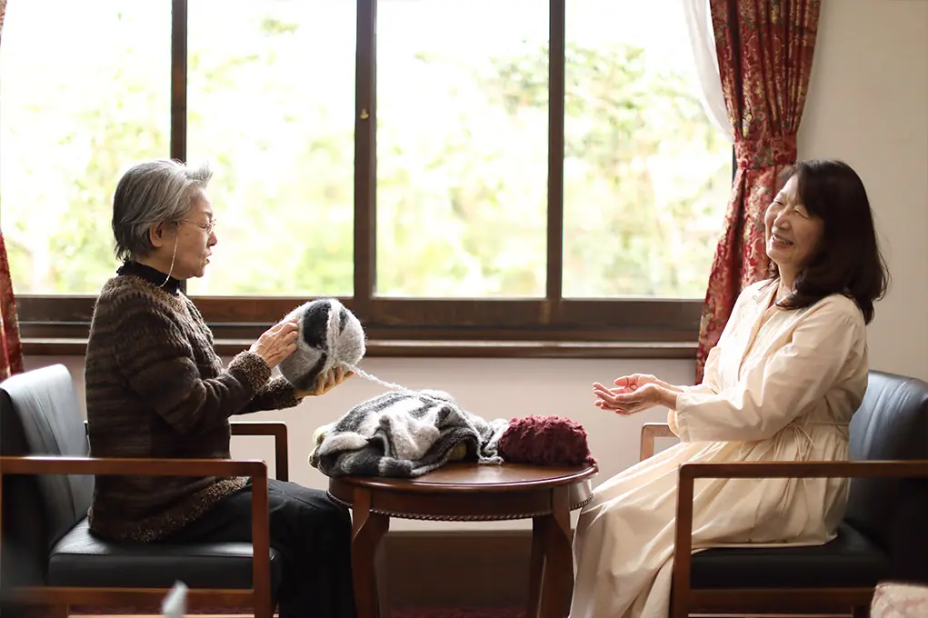 M様との会話風景